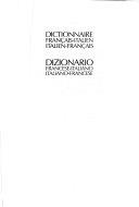 Copertina  Robert Signorelli : dizionario francese-italiano, italiano-francese