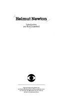 Copertina  Helmut Newton