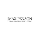 Copertina  Max Penson : Soviet Uzbekistan 1920-1930s