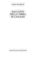 Copertina  Racconti della terra di Canaan