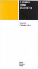 Copertina  1: L'estetica antica