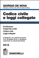 Copertina  Codice civile e leggi collegate : costituzione, trattati UE e FUE, codice civile, leggi collegate : 2012