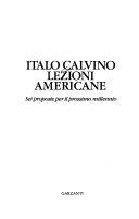 Copertina  Lezioni americane : sei proposte per il prossimo millennio