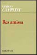 Copertina  Res amissa