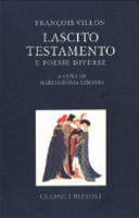 Copertina  Lascito, testamento e poesie diverse
