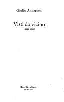 Copertina  Visti da vicino