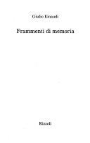 Copertina  Frammenti di memoria
