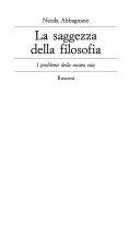 Copertina  La saggezza della filosofia : i problemi della nostra vita