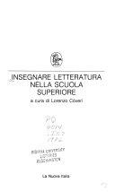 Copertina  Insegnare letteratura nella Scuola Superiore
