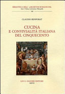 Copertina  Cucina e convivialità italiana del cinquecento