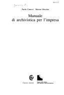 Copertina  Manuale di archivistica per l'impresa