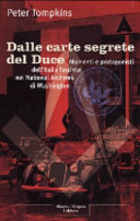 Copertina  Dalle carte segrete del Duce