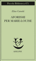 Copertina  Aforismi per Marie-Louise