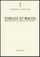 Copertina  Terror et pavor : violenza, intimidazione, clandestinità nel mondo antico