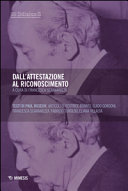 Copertina  Dall'attestazione al riconoscimento : in ricordo di Paul Ricoeur