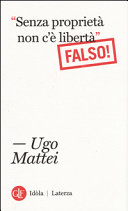 Copertina  Senza proprietà non c'è libertà (falso!)