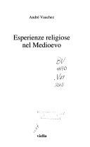 Copertina  Esperienze religiose nel Medioevo